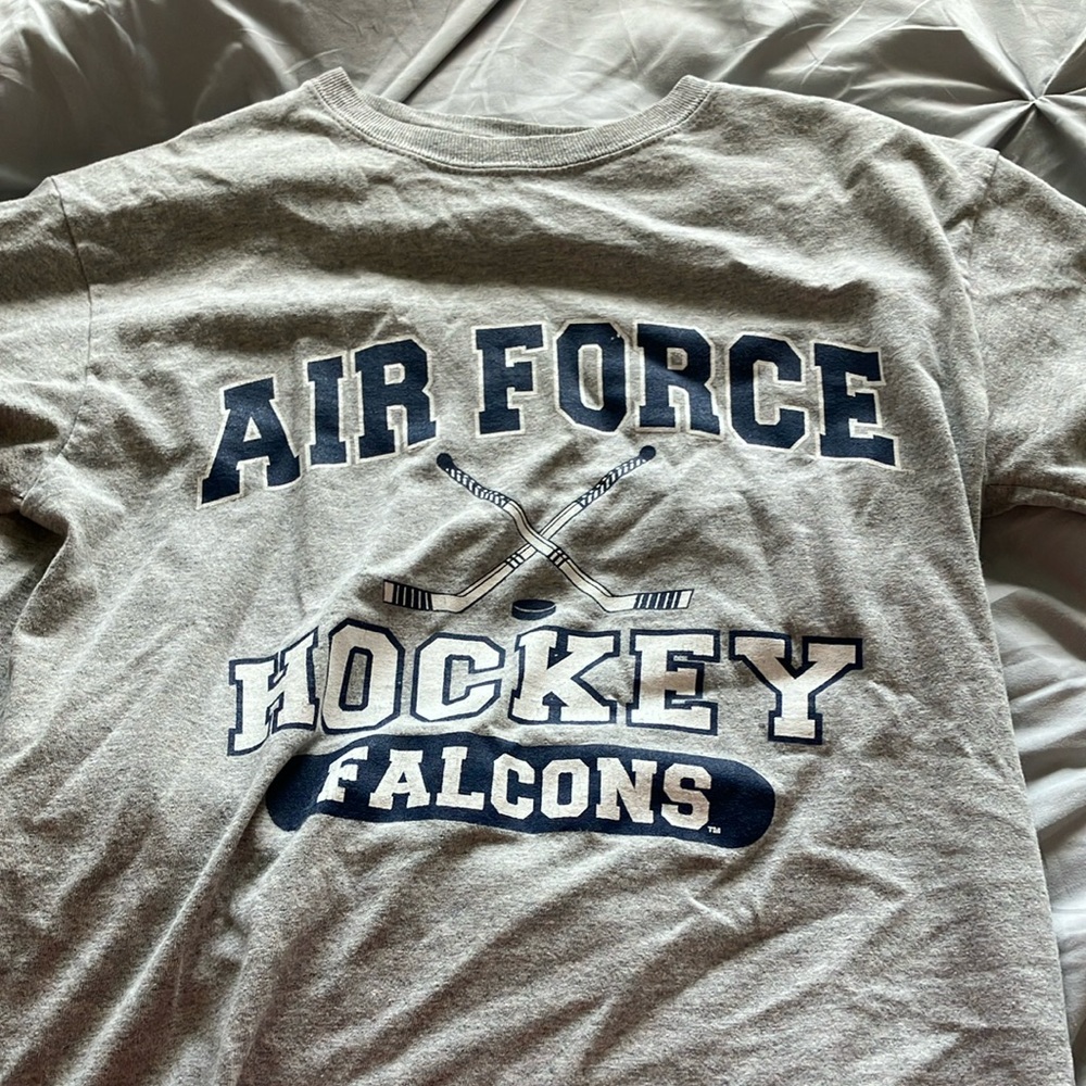 Champion Gray Air Force Hockey Tee